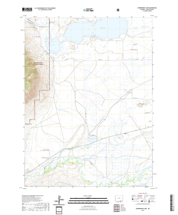 Sodergreen Lake topographic map thumbnail