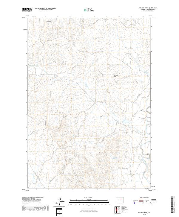 Soldier Creek topographic map thumbnail