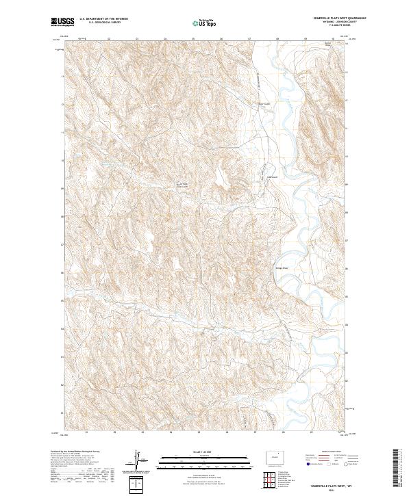 Somerville Flats West topographic map thumbnail