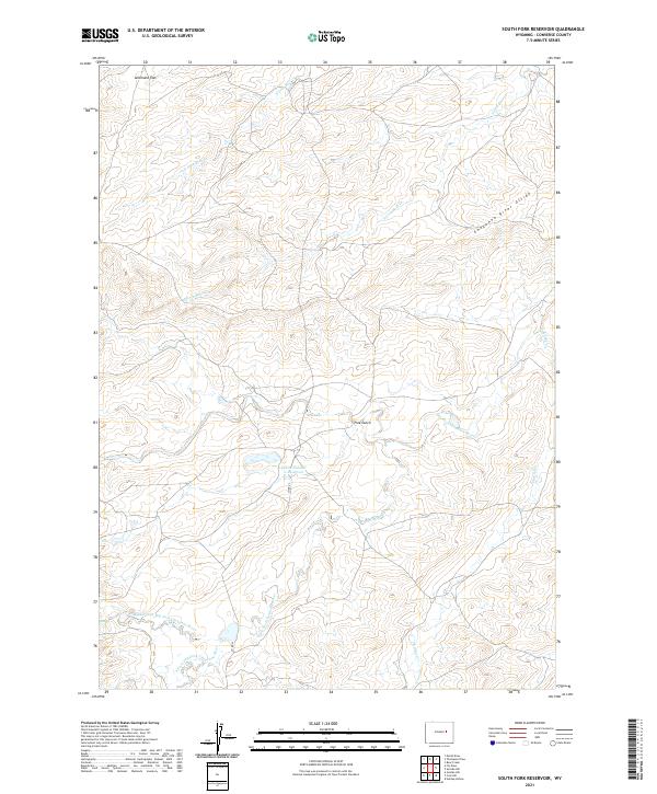 South Fork Reservoir topographic map thumbnail