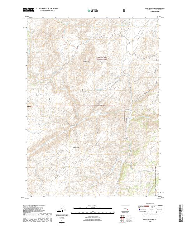South Mountain topographic map thumbnail