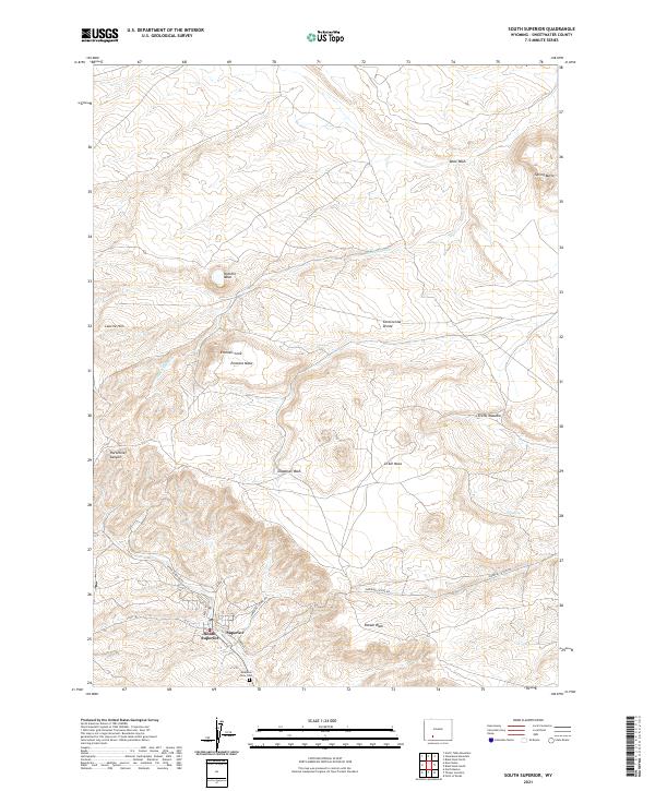 South Superior topographic map thumbnail