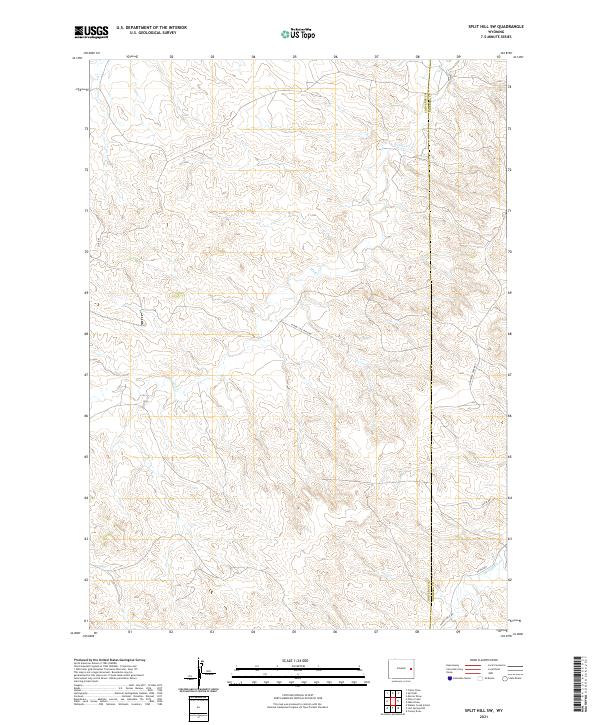Split Hill SW topographic map thumbnail