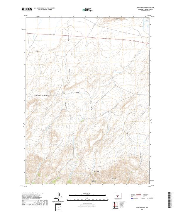 Split Rock NW topographic map thumbnail