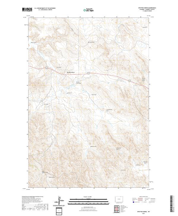 Spotted Horse 2021 topographic map thumbnail