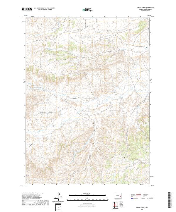 Spring Creek topographic map thumbnail