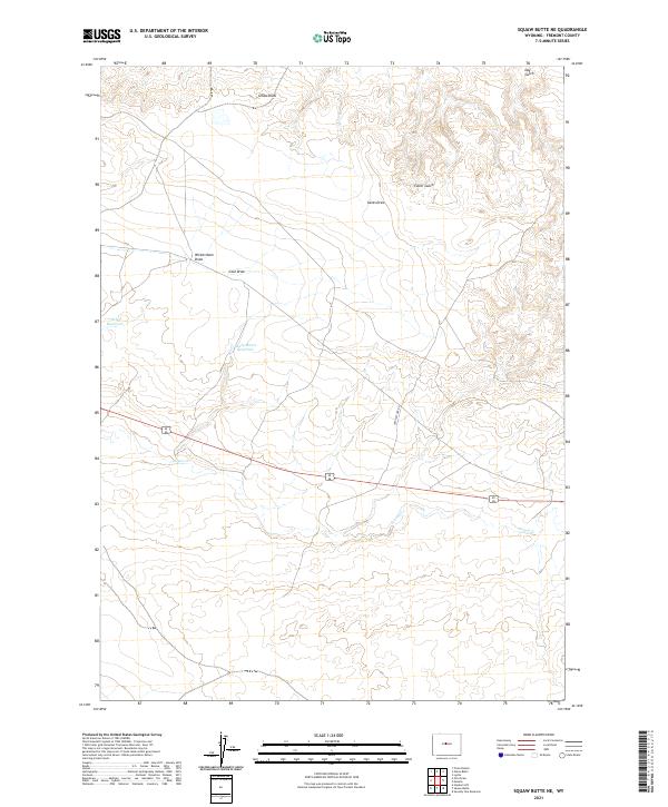 Wickersham Draw 2021 topographic map thumbnail