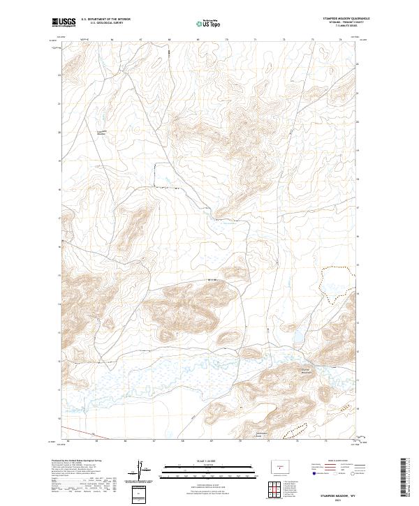 Stampede Meadow topographic map thumbnail
