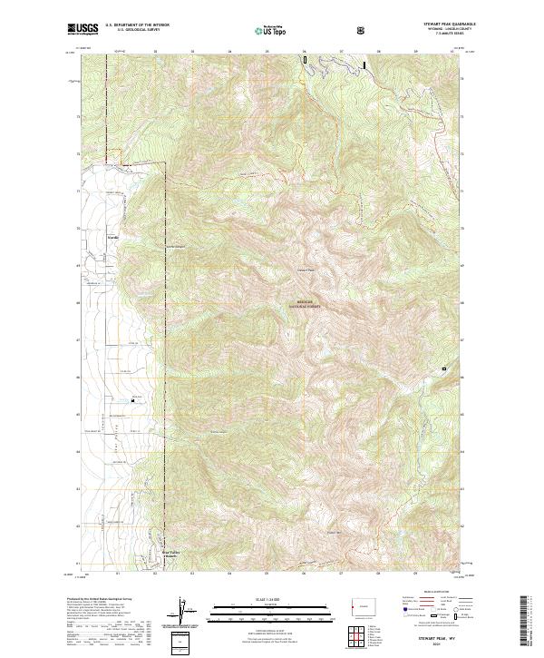 Stewart Peak 2021 topographic map thumbnail
