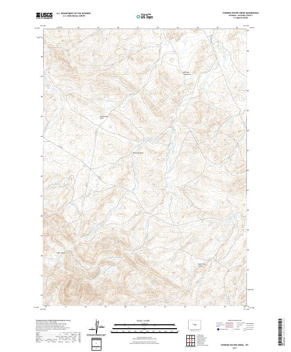 Stinking Water Creek topographic map thumbnail