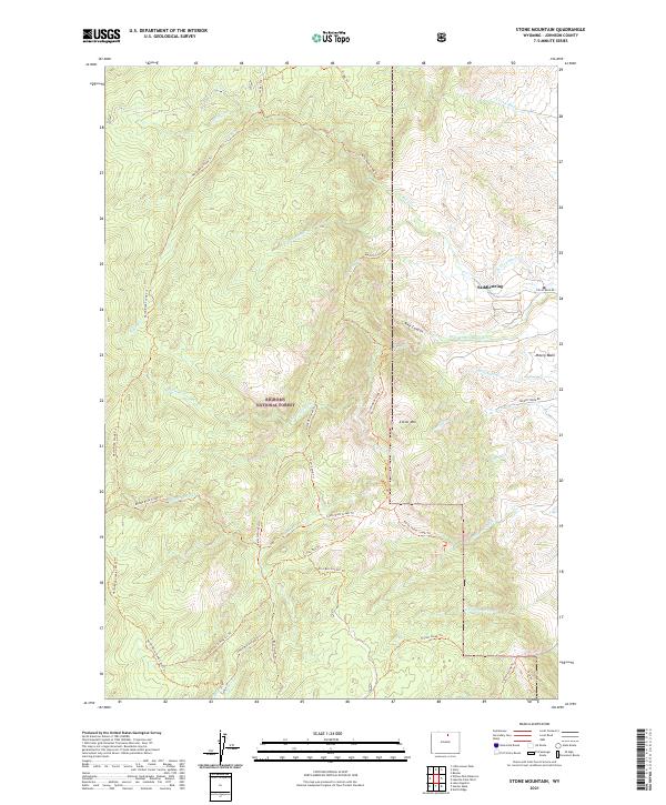 Stone Mountain topographic map thumbnail