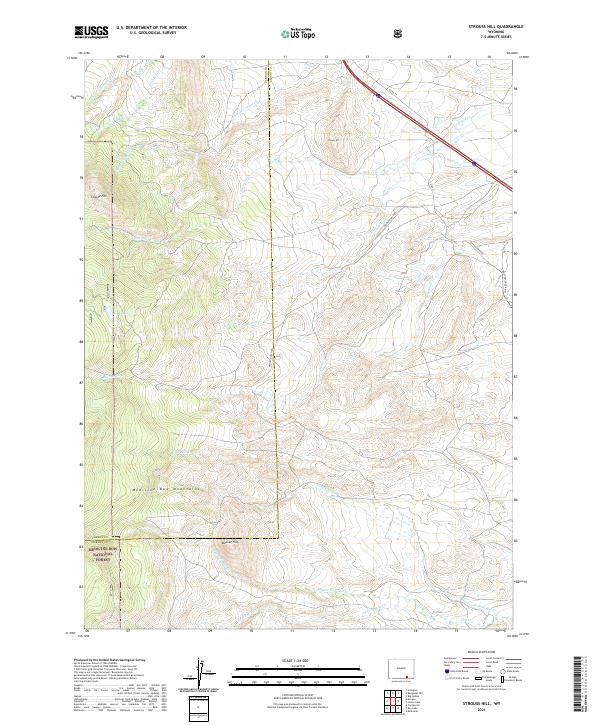 Strouss Hill 2021 topographic map thumbnail