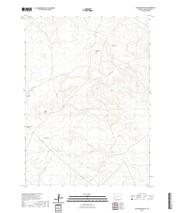 Stud Horse Butte topographic map thumbnail