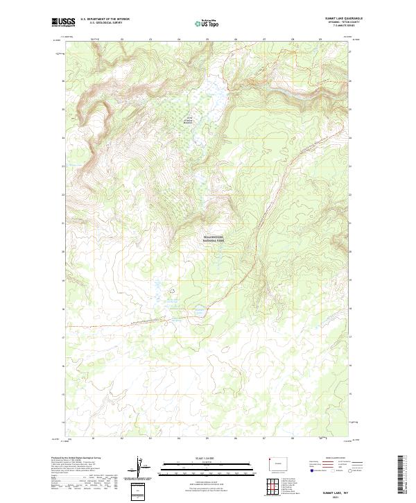 Summit Lake topographic map thumbnail