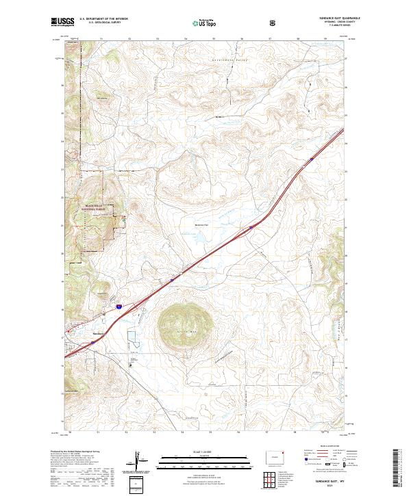Sundance East topographic map thumbnail