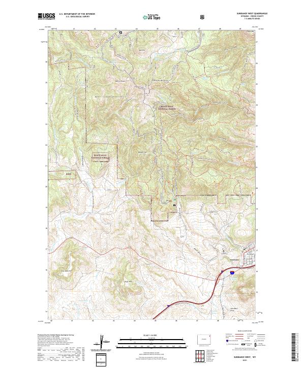 Sundance West topographic map thumbnail