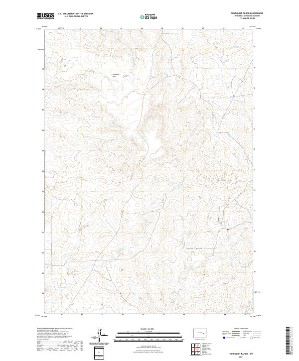 Sundquist Ranch topographic map thumbnail