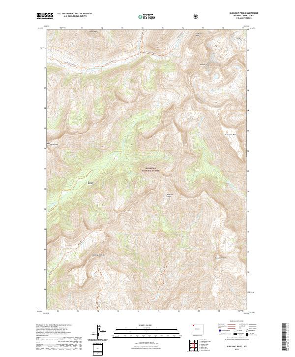Sunlight Peak topographic map thumbnail