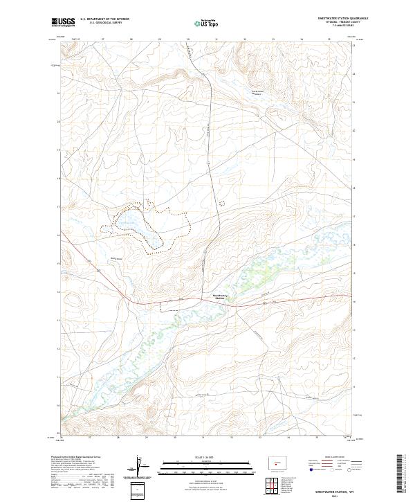 Sweetwater Station topographic map thumbnail