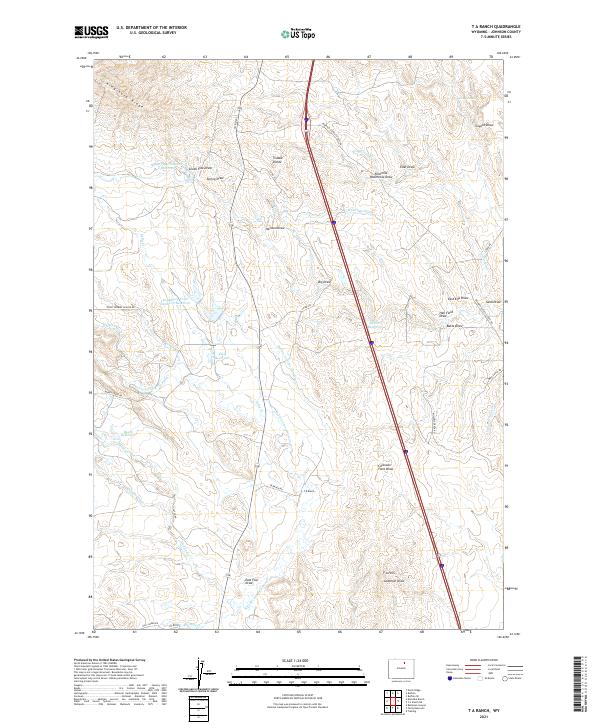 T A Ranch topographic map thumbnail
