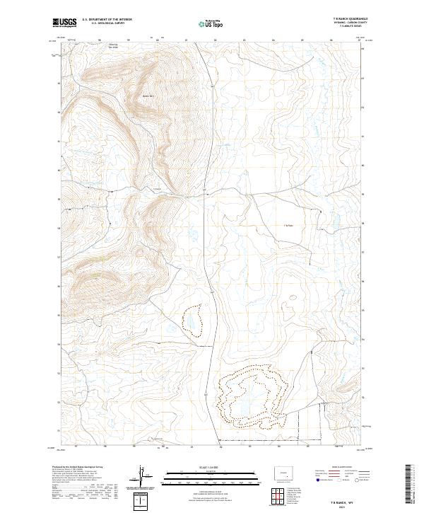 T B Ranch topographic map thumbnail