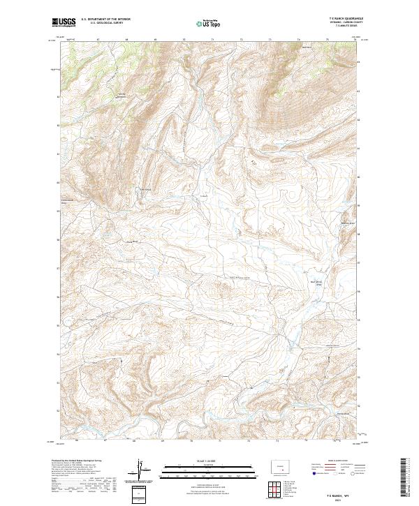 T E Ranch topographic map thumbnail