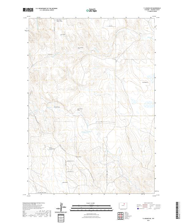 T A Ranch NE topographic map thumbnail