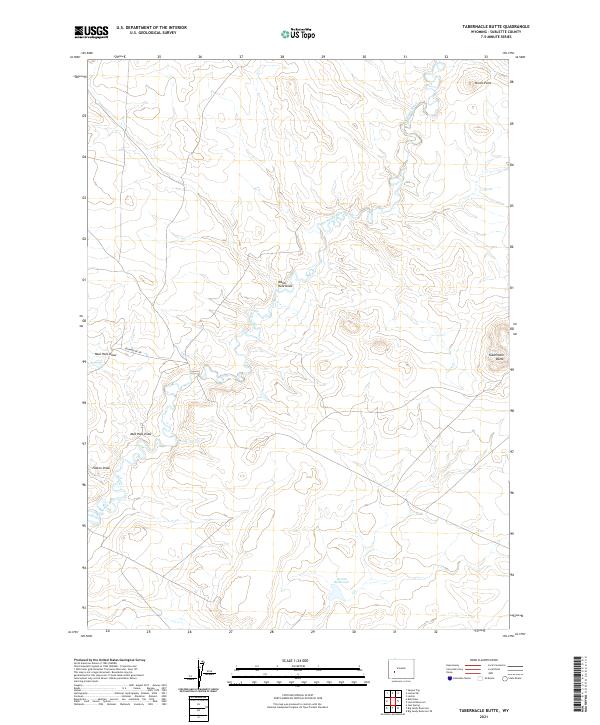 Tabernacle Butte topographic map thumbnail
