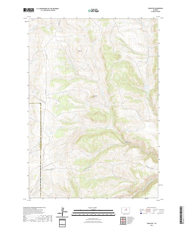 Tabletop topographic map thumbnail