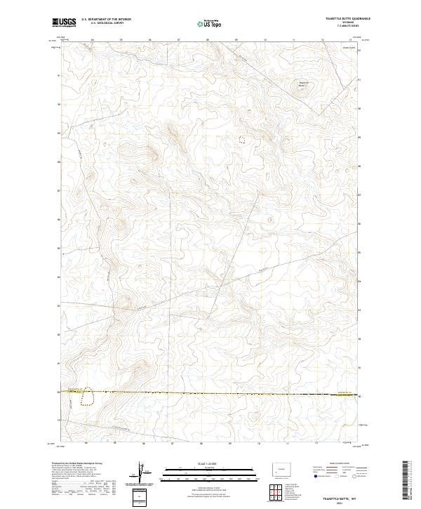 Teakettle Butte 2021 topographic map thumbnail