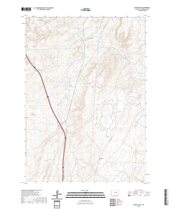 Teapot Rock 2021 topographic map thumbnail