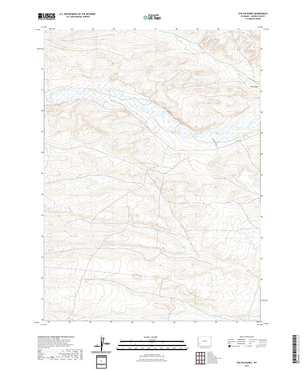The Palisades topographic map thumbnail