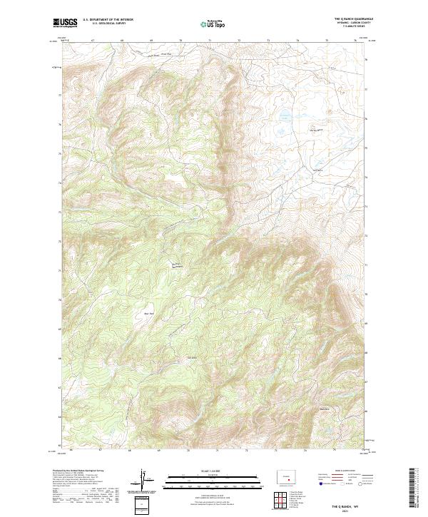 The Q Ranch 2021 topographic map thumbnail