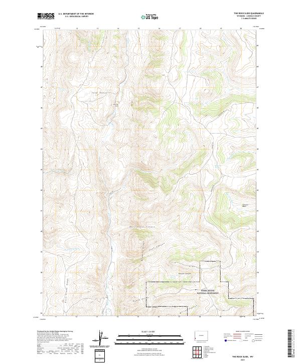 The Rock Slide topographic map thumbnail
