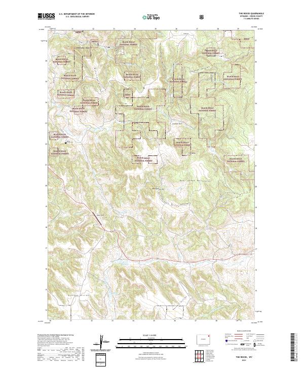 The Rocks topographic map thumbnail