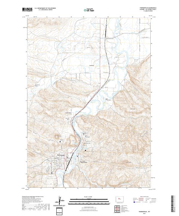 Thermopolis topographic map thumbnail