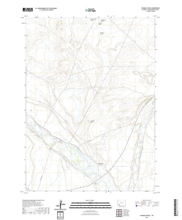 Thoman School topographic map thumbnail