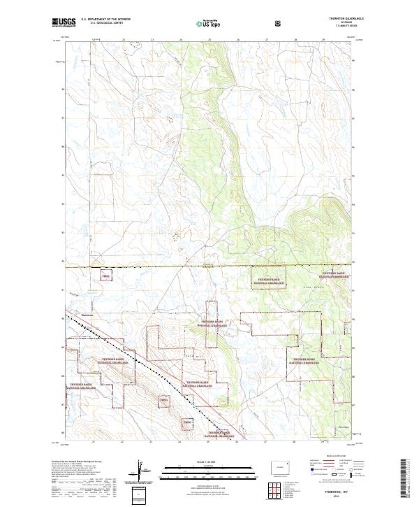 Thornton topographic map thumbnail
