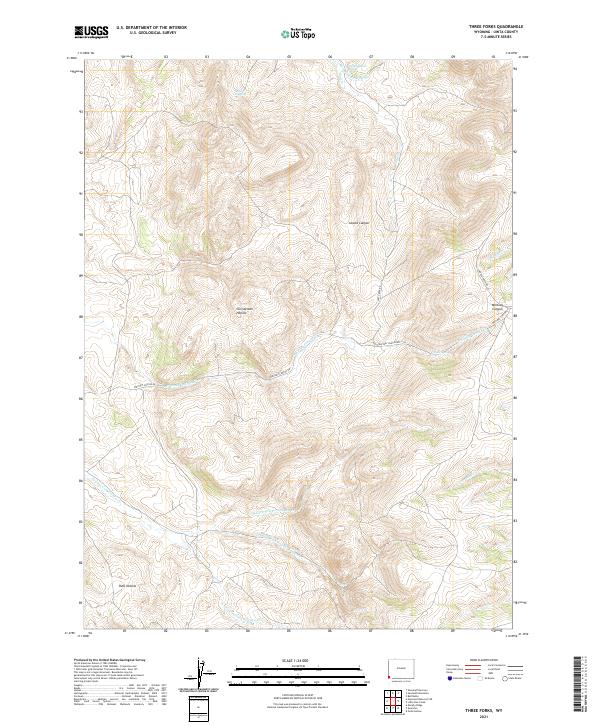 Three Forks topographic map thumbnail