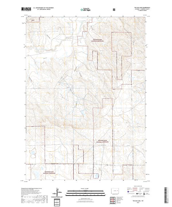 Tin Can Lake topographic map thumbnail