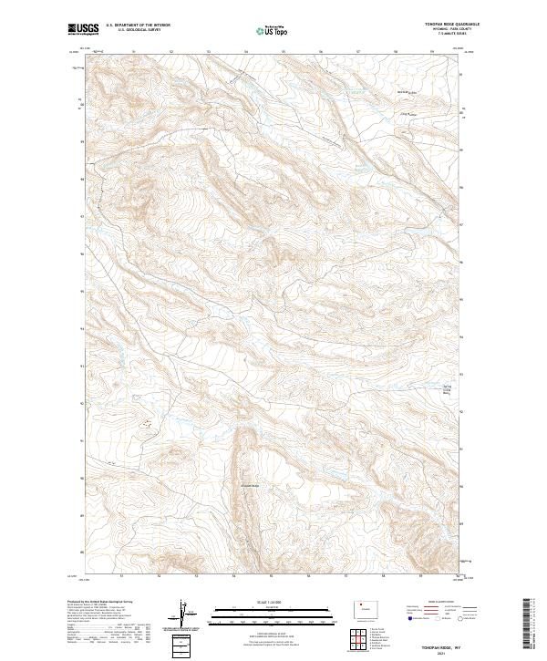 Tonopah Ridge topographic map thumbnail