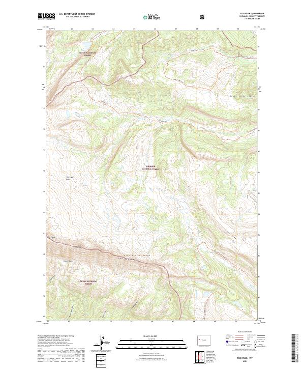 Tosi Peak topographic map thumbnail