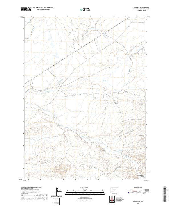 Tule Butte topographic map thumbnail