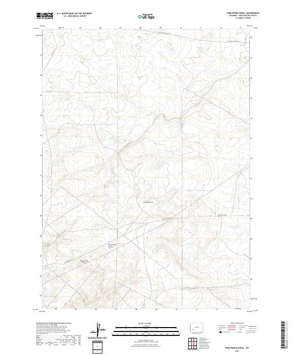 Twelvemile Knoll topographic map thumbnail