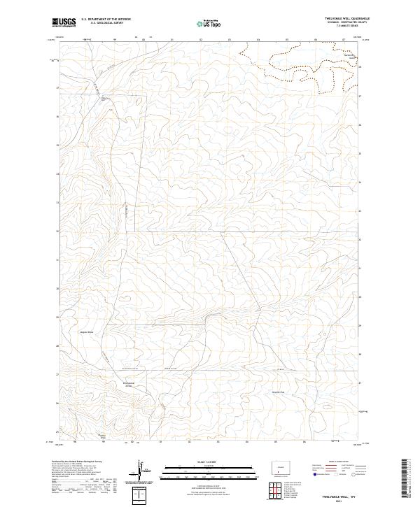 Twelvemile Well topographic map thumbnail