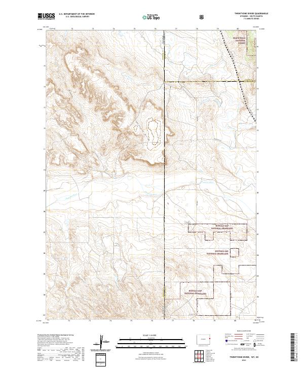 Twentyone Divide topographic map thumbnail