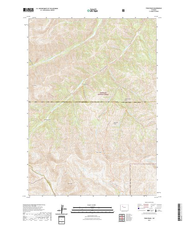 Twin Peaks topographic map thumbnail