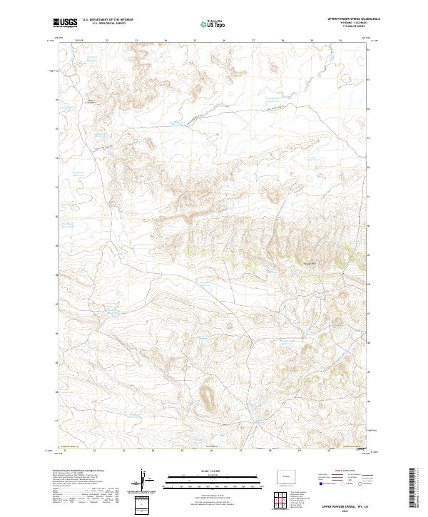 Upper Powder Spring topographic map thumbnail