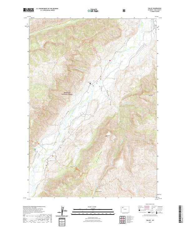 Valley topographic map thumbnail
