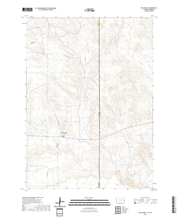 Van Tassell topographic map thumbnail